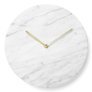 marble wall clock/norm architects for menu